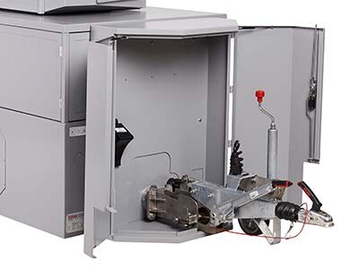 La semiestación cuenta con una barra de tiro retráctil